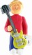 Male Musician Electric Guitar  Ornament (Blonde Hair)